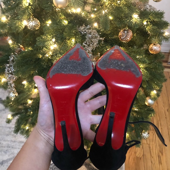 Christian Louboutin Harlem d’Orsay Black Velvet - Picture 4 of 4